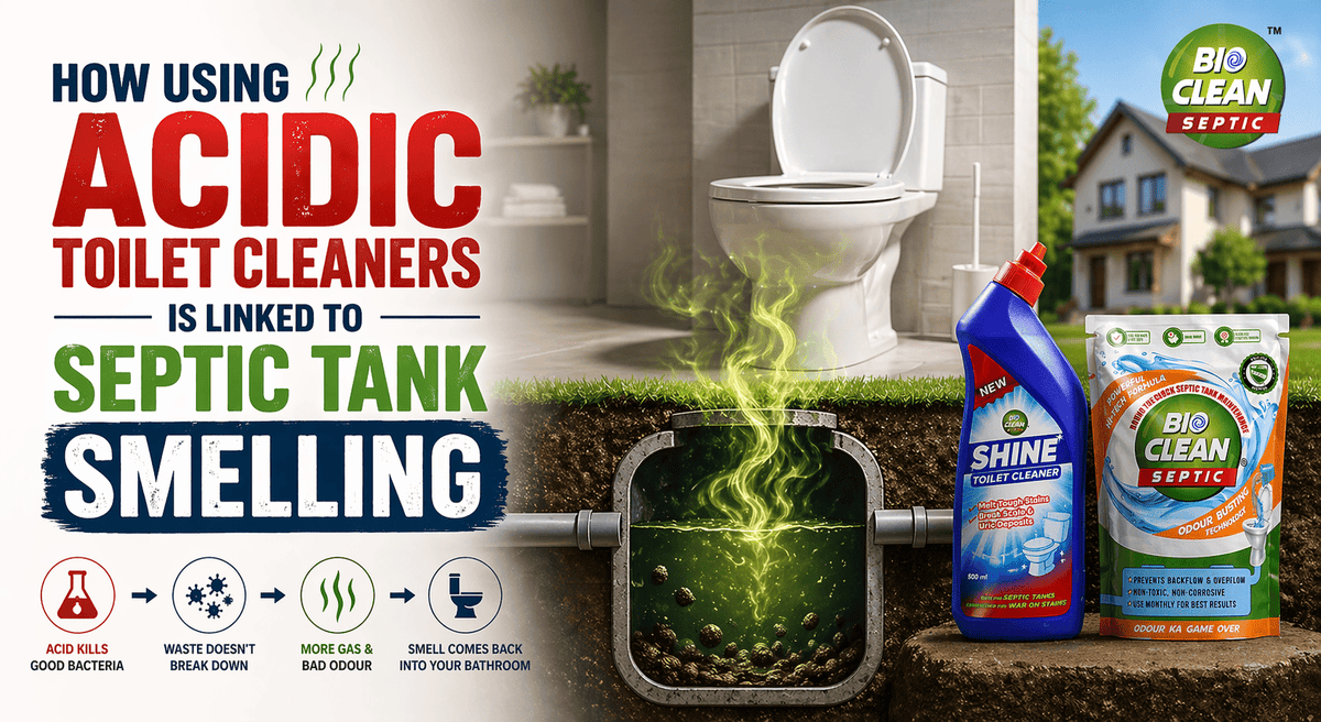 Acid Toilet Cleaners & Septic Tank Smell – Bioclean