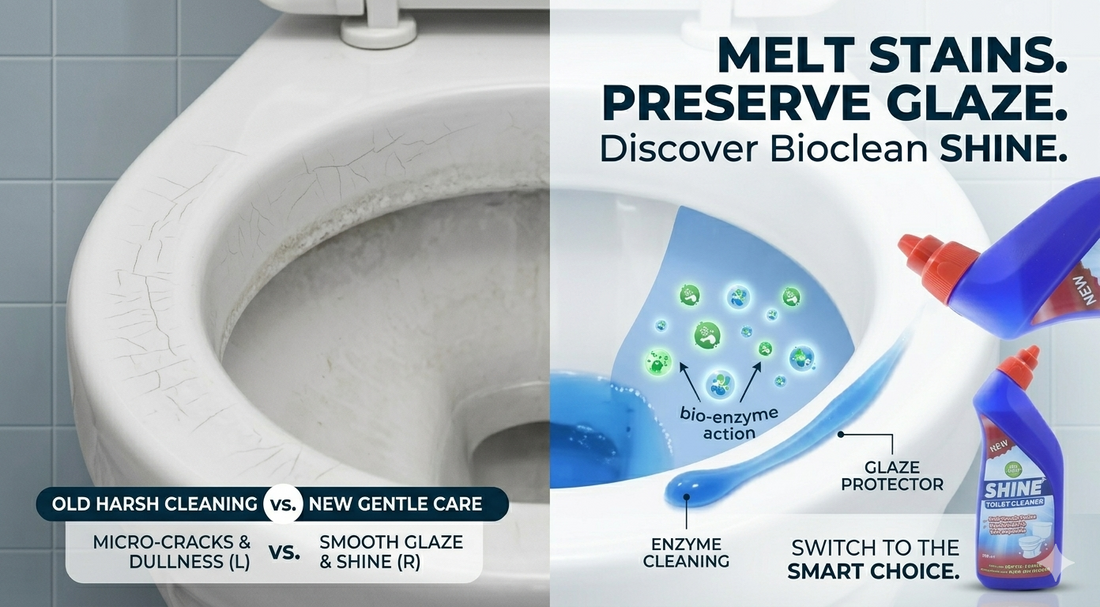 Harsh Toilet Cleaners Damaging Your Ceramic Toilet