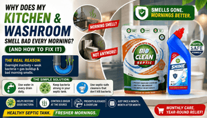 Why does my kitchen and washroom smell bad every morning (and how to fix it)