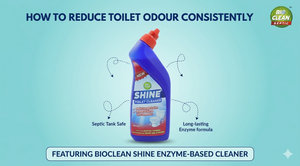 How Consistent Cleaning with Bioclean SHINE Helps Reduce Toilet Odour?
