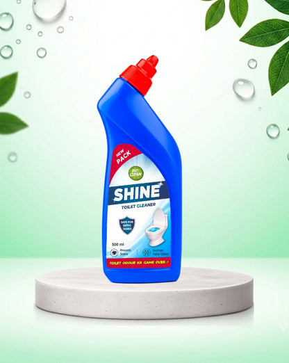 BioClean SHINE Toilet Cleaner | Enzyme Powered| Septic Tank Safe| Pack of 1(500ml)