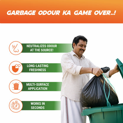 Bioclean ODONOX - Garbage Odour Eliminator Spray | Garbage Odour Remover, Bin Odour Spray, Trash Can Odour Spray 500ml
