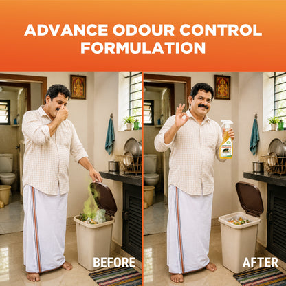 Bioclean ODONOX - Garbage Odour Eliminator Spray | Garbage Odour Remover, Bin Odour Spray, Trash Can Odour Spray 500ml