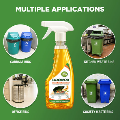 Bioclean ODONOX - Garbage Odour Eliminator Spray | Garbage Odour Remover, Bin Odour Spray, Trash Can Odour Spray 500ml