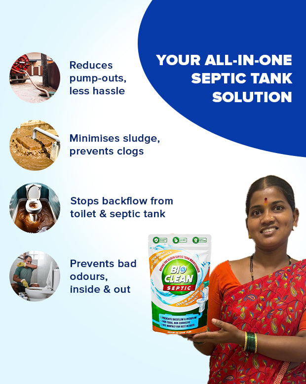 Bioclean Septic Tank Cleaning Powder (Single Pack)
